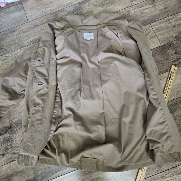 Loft Women's Medium Tan Double-Breasted Jacket - Picture 13 of 15